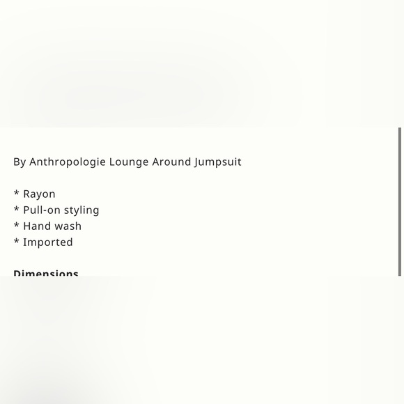 NWT Anthropologie Lounge Around Jumpsuit SZ S - Picture 9 of 10